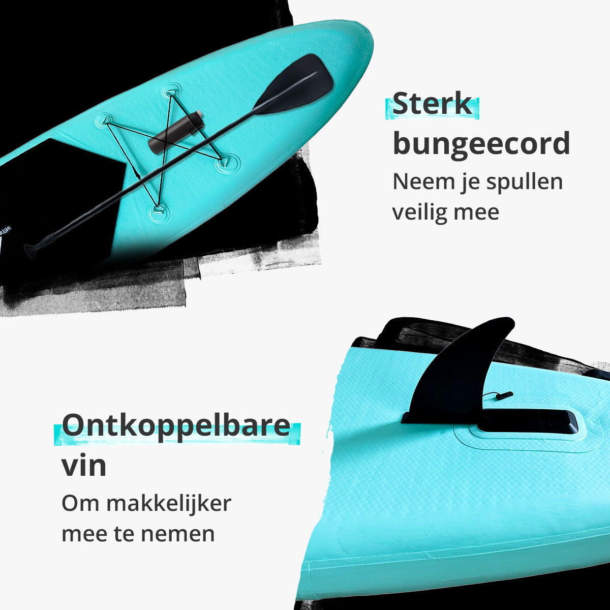 Zonovi SUP board Turquoise/Zwart