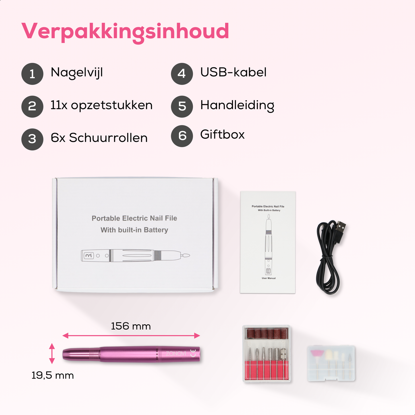 Zonovi Elektrische Nagelvijl