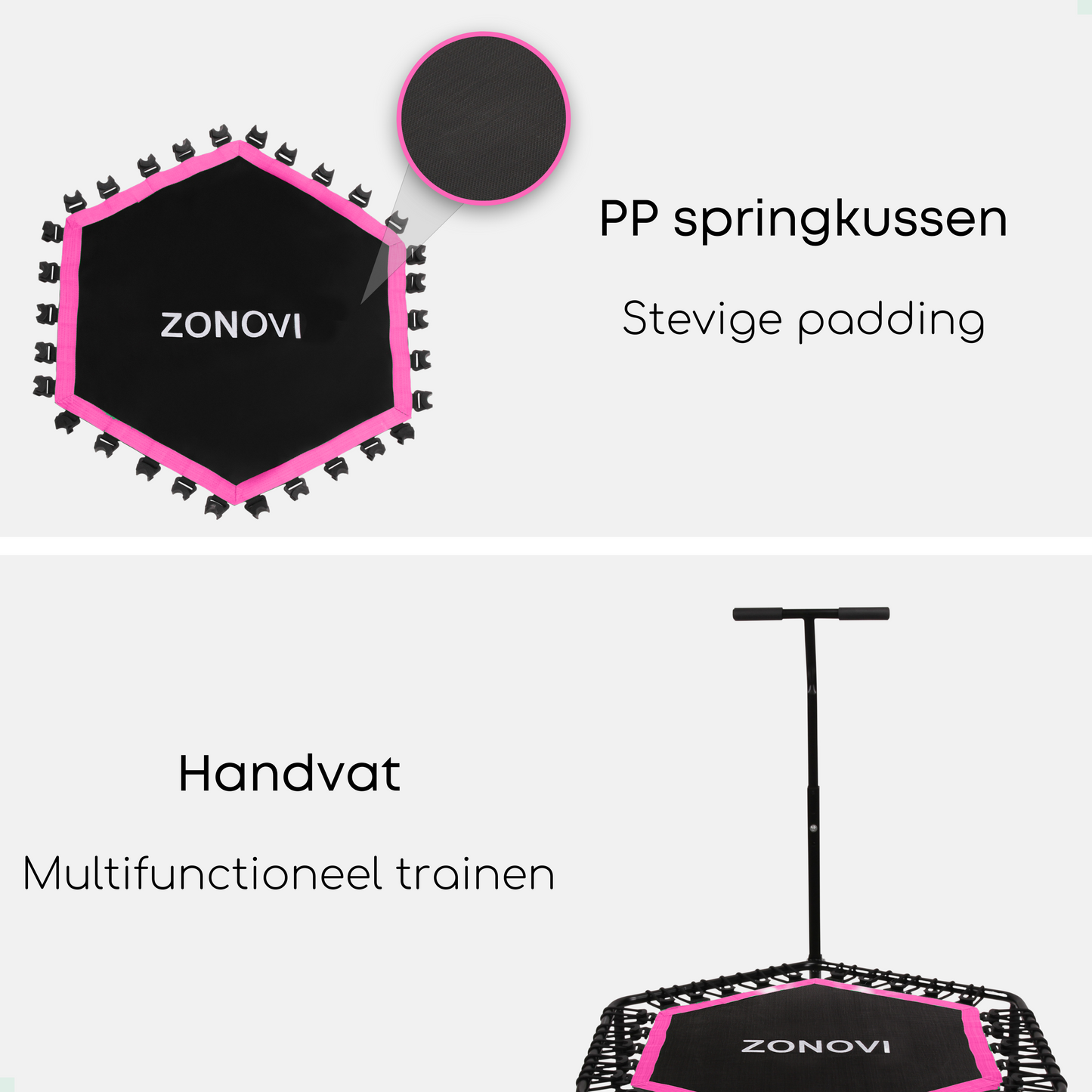 Zonovi Fitness Trampoline Roze (2e Kans)