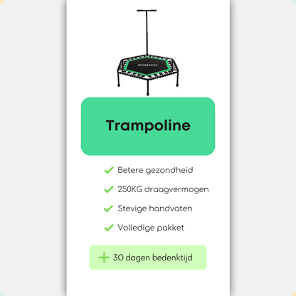 Zonovi Fitness Trampoline Groen