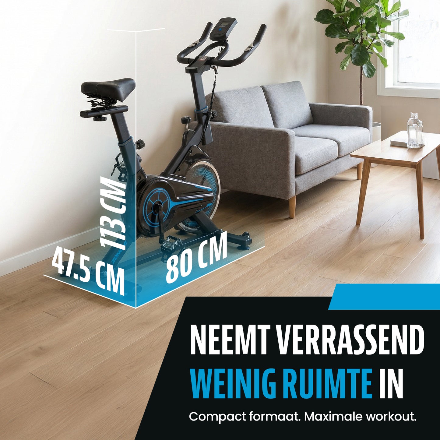 Zonovi Spinningfiets - Spinningbike - Fitness Fiets (LET OP UITERLIJK 24-06 in huis)!