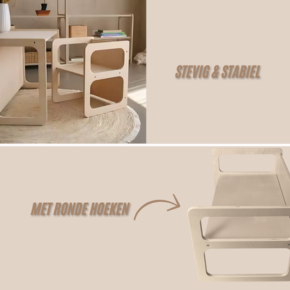 Zonovi Montessori Kindermeubel Set (Let op! UITERLIJK 28-08 IN HUIS)